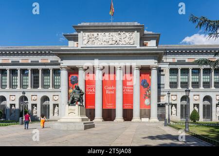 Museo Nacional del Prado (Prado-Museum), Paseo del Prado, Retiro, Madrid, Königreich Spanien Stockfoto