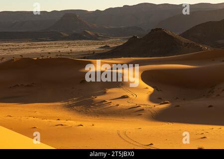 Sahara-Sand-Dünen Stockfoto