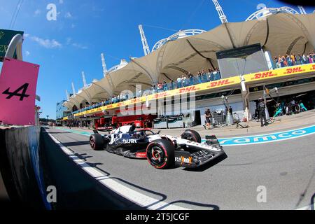 Interlagos, Brasilien. November 2023. November 2023, Autodromo Jose Carlos Pace, Interlagos, Formel 1 Rolex Sao Paulo Grand Prix 2023, im Bild Daniel Ricciardo (aus), Scuderia AlphaTauri Credit: dpa/Alamy Live News Stockfoto