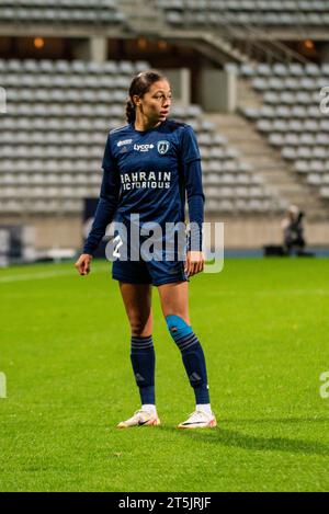 Paris, Frankreich. November 2023. Kessya Bussy von Paris FC während der französischen Frauenmeisterschaft, D1 Arkema Fußballspiel zwischen Paris FC und Olympique Lyonnais (Lyon) am 5. November 2023 im Stadion Sébastien Charléty in Paris, Frankreich - Foto Melanie Laurent/A2M Sport Consulting/DPPI Credit: DPPI Media/Alamy Live News Stockfoto