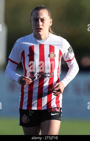 Durham City am Sonntag, den 5. November 2023. Ellen Jones of Sunderland während des FA Women's Championship-Spiels zwischen Durham Women und Sunderland in Maiden Castle, Durham City am Sonntag, den 5. November 2023. (Foto: Mark Fletcher | MI News) Credit: MI News & Sport /Alamy Live News Stockfoto