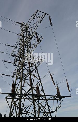 Strommasten Stockfoto