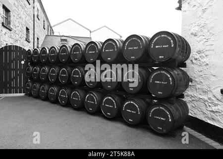 Courtyard in der Bushmills Distillery im Bushmills County Antrim Nordirland Großbritannien Stockfoto