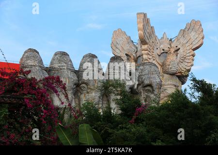 Sanya City, China - 31. März 2019: Elefantenskulptur in einer Touristenattraktion, Sanya City, Provinz Hainan, China Stockfoto