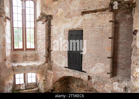 Lulworth Castle in Dorset, im Inneren der Burgloge, England, Großbritannien, 2023 Stockfoto