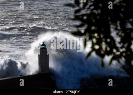 Sturm Camosgli Ligurien Stockfoto