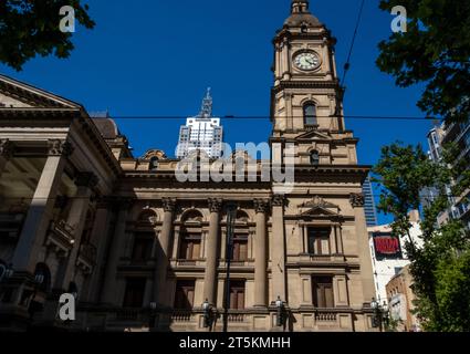 Das Rathaus von Melbourne, Swanston Street, Victoria, Australien. Geschichte Stockfoto