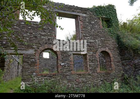 Das Winding House der West Somerset Mineral Railway, eine Seilzugstrecke für Eisenerz in den Brendon Hills, Somerset Stockfoto