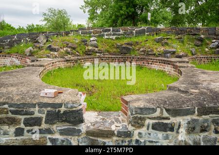 His Majesty's Fort at Crown Point, Crown Point State Historic Site im Bundesstaat New York Stockfoto