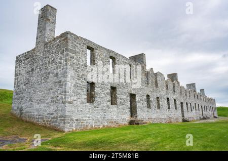 His Majesty's Fort at Crown Point, Crown Point State Historic Site im Bundesstaat New York Stockfoto