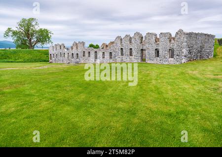 His Majesty's Fort at Crown Point, Crown Point State Historic Site im Bundesstaat New York Stockfoto