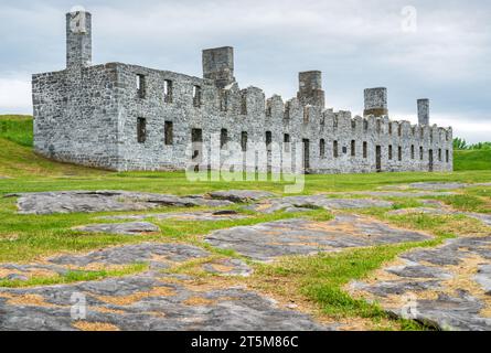 His Majesty's Fort at Crown Point, Crown Point State Historic Site im Bundesstaat New York Stockfoto