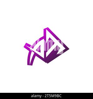 DAS Logo des AT Premium Emblems ist das erste Esport- und Gaming-Design-Konzept Stock Vektor