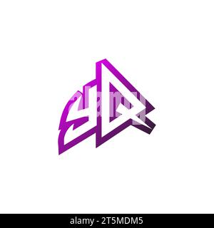 YQ Premium Emblem-Logo, anfängliches Esport- und Gaming-Design-Konzept Stock Vektor
