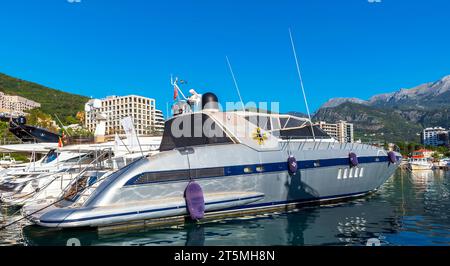 Budva Montenegro, Hafen von Budva Stockfoto