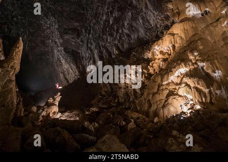 Höhlen von Vallorbe, Schweiz Stockfoto