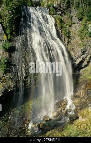 Narada Falls, Mt Rainier Nationalpark, Washington Stockfoto