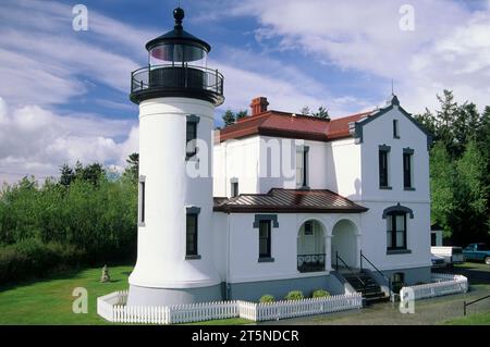 Admiralität Head Leuchtturm, Fort Casey Staatspark, Ebey der Landung nationalen historischen Reserve, Washington Stockfoto