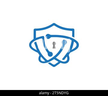Vektorvorlage für das Design des Sicherheitslogos Stock Vektor