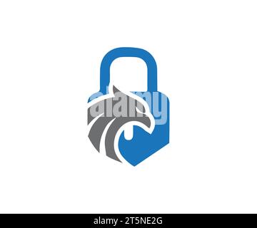 Vektorvorlage für das Design des Sicherheitslogos Stock Vektor