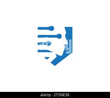 Vektorvorlage für das Design des Sicherheitslogos Stock Vektor