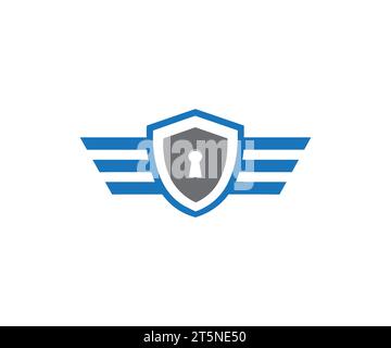 Vektorvorlage für das Design des Sicherheitslogos Stock Vektor