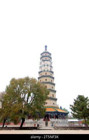 CHENGDE STADT - 20. OKTOBER: Stupas in YongYou Tempellandschaft Architektur，chengde Mountain Resort, am 20. oktober 2014, Chengde Stadt, Provinz Hebei Stockfoto