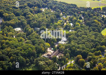 Luftaufnahme, Rombergpark und Zoo, Rombergpark-Lücklemberg, Dortmund, Ruhrgebiet, Nordrhein-Westfalen, Deutschland, DE, Europa, Luftbild, Luftphot Stockfoto