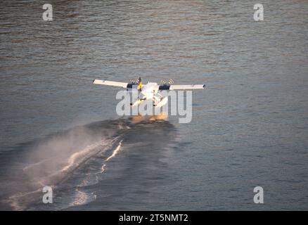 DHC-6 de Havilland Twin Otter, Vancouvers Wasserflugzeugterminal, Kanada Stockfoto