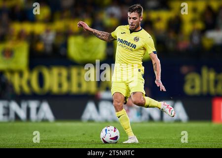 Kiko Femenia von Villarreal CF in Aktion während des LaLiga EA Sports Matches zwischen Villarreal CF und Athletic Club im La Ceramica Stadium im November Stockfoto