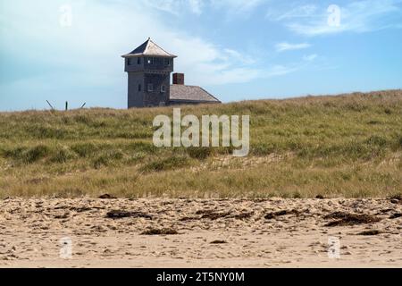 Old Harbor Life-Saving Station am Race Point Beach, Cape Cod National Seashore, erbaut 1897 Stockfoto
