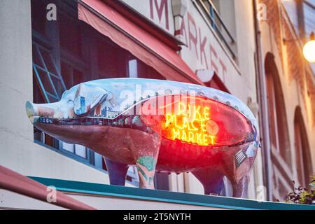 Public Market , Seattle, Washington, Usa Stockfoto