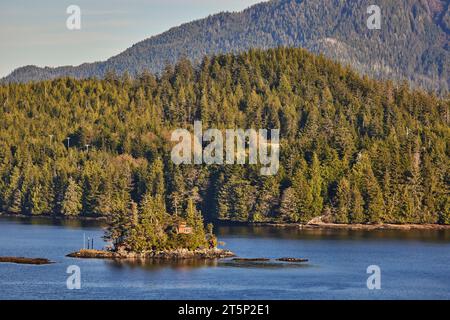 Tongass Highway, Ketchikan Gateway Borough, Alaska, USA und Inseln rund um den Hafen, Stockfoto