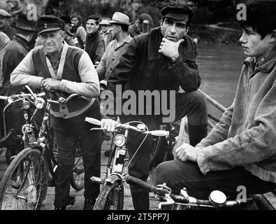 Montgomery Clift, am Set des Films „der Überläufer“, Warner Bros., 1966 Stockfoto