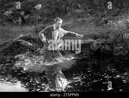 Paul Newman, am Set des Films The Mackintosh man, Warner Bros., 1973 Stockfoto