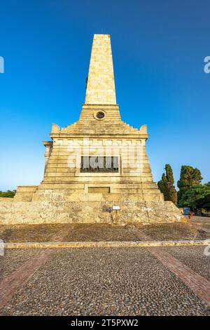 CALATAFIMI SEGESTA, ITALIEN - 10. JULI 2023: Der Schrein von Pianto Romano, ein Garibaldi-Denkmal. Stockfoto