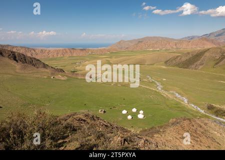 Wunderschöne Landschaft in der Nähe von Temir Kanat Stockfoto