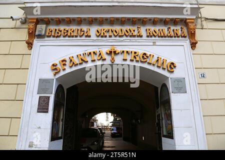 Biserica Sfânta Treime Grecească (Griechische Dreifaltigkeitskirche), Strada Gheorghe Bariţiu, Altstadt, Braşov, Kreis Braşov, Siebenbürgen, Rumänien, Europa Stockfoto