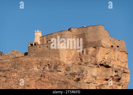 Einer der berühmten Kornspeicher von Amtoudi, Agadir N'Guellouy, im Süden Maroc Stockfoto