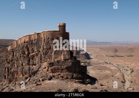 Einer der berühmten Kornspeicher von Amtoudi, Agadir N'ID Issa, im Süden Maroc Stockfoto