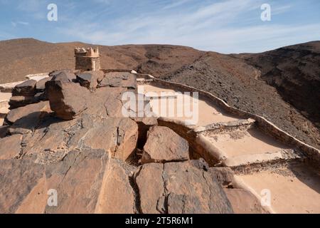 Einer der berühmten Kornspeicher von Amtoudi, Agadir N'ID Issa, im Süden Maroc Stockfoto