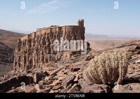 Einer der berühmten Kornspeicher von Amtoudi, Agadir N'ID Issa, im Süden Maroc Stockfoto