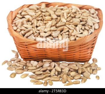 Sonnenblumensamen mit vielen Nährwerten Stockfoto