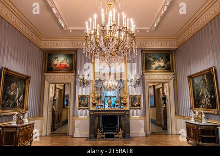 London, England: Wallace Collection Museum. Benannt nach Sir Richard Wallace, der die umfangreiche Sammlung zeitloser Schätze baute Stockfoto