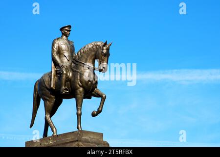 Atatürk Statue auf dem Pferd. 10. November Atatürk Gedenktag Konzept. Stockfoto