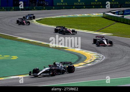 São Paulo, Brasilien, 5. November, Yuki Tsunoda, aus Japan, tritt für AlphaTauri an. Renntag, 21. Runde der Formel-1-Meisterschaft 2023. Quelle: Michael Potts/Alamy Live News Stockfoto