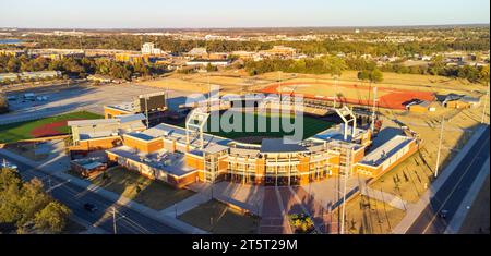 Stillwater, OK - 3. November 2023: Das O'Brate Stadium ist das Heimstadion des Baseballteams der Oklahoma State University Cowboys Stockfoto