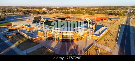Stillwater, OK - 3. November 2023: Das O'Brate Stadium ist das Heimstadion des Baseballteams der Oklahoma State University Cowboys Stockfoto