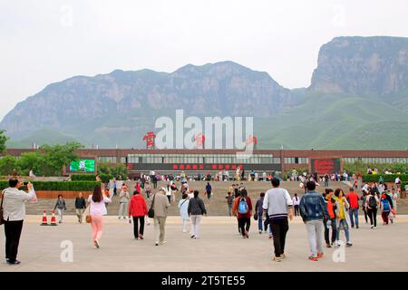 Jiaozuo-Stadt - 3. Mai: Malerische Bergregion Yuntai, 3. Mai 2015, Jiaozuo-Stadt, Provinz henan, China. Stockfoto