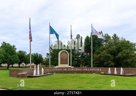 Oklahoma City, USA - 25. Oktober 2023: University of Central Oklahoma. Stockfoto